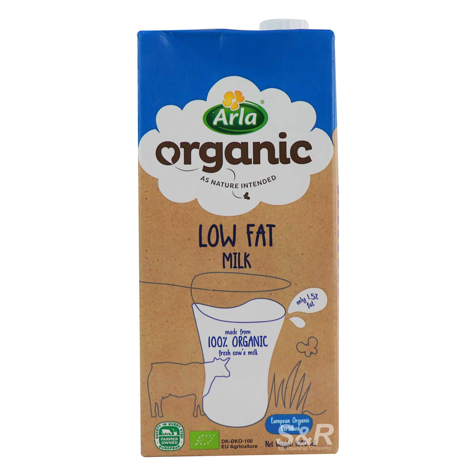 Arla Organic Low Fat Milk 1L